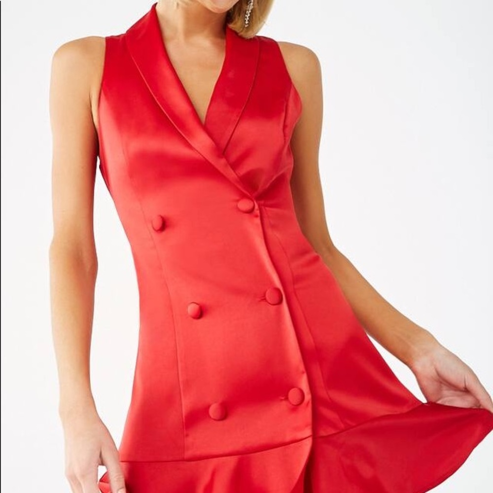 Red Blazer Dress